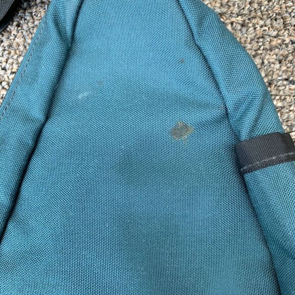 VINTAGE 90S SUTTER'S MILL GREEN Crodd Body BACKPACK USA MADE Book bag - Picture 3 of 13